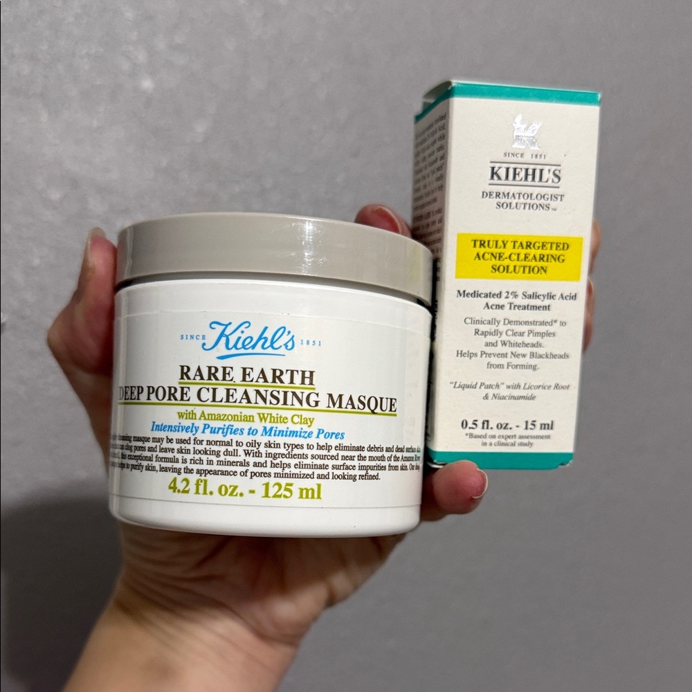Kiehl's Rare Earth Masque and Acne Solution Set